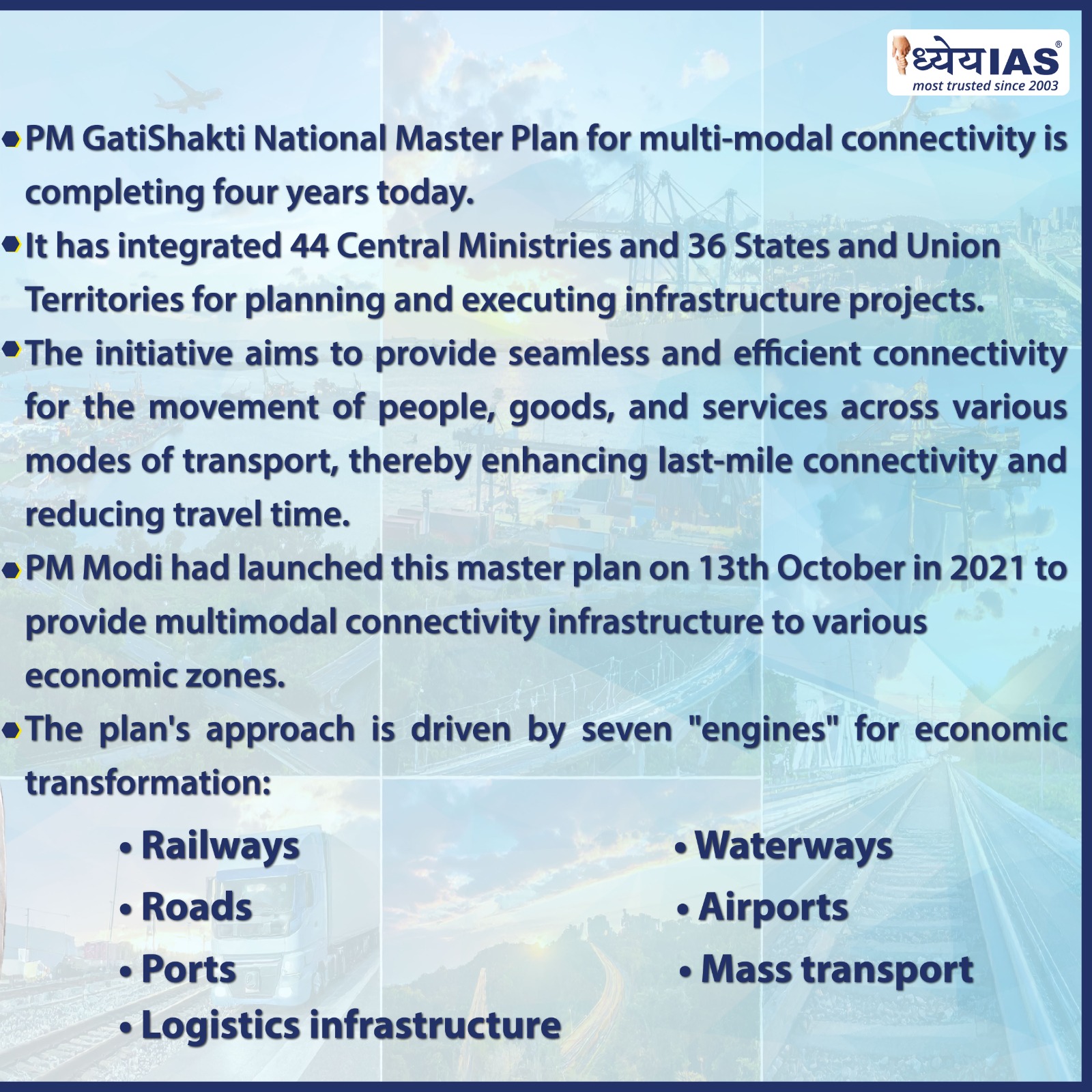 PM GatiShakti Completed 4 years