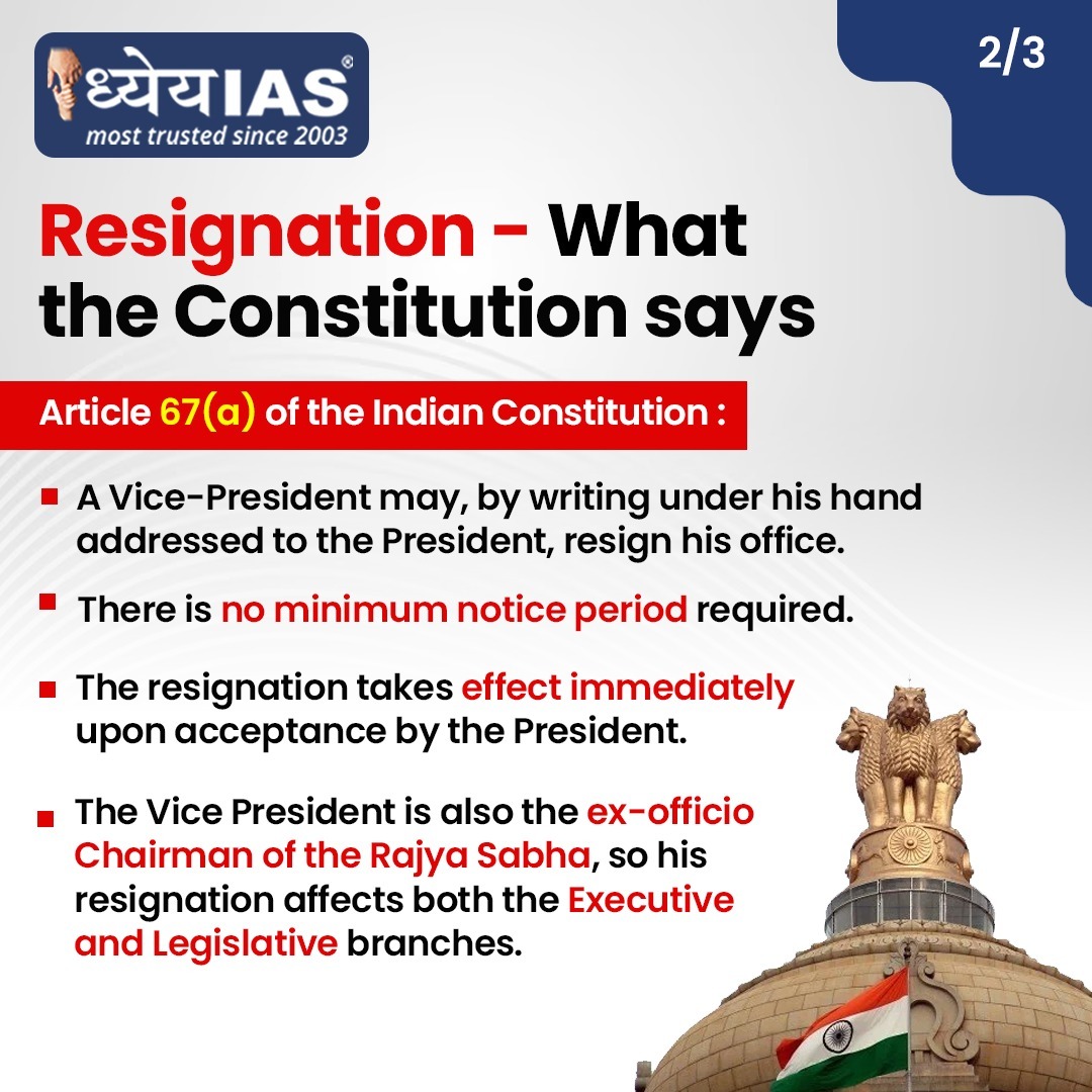 Resignation of Vice President 