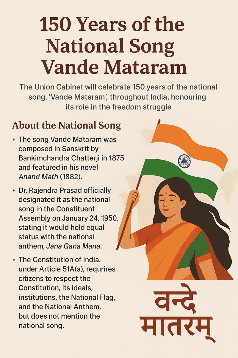 National Song “Vande Mataram” 