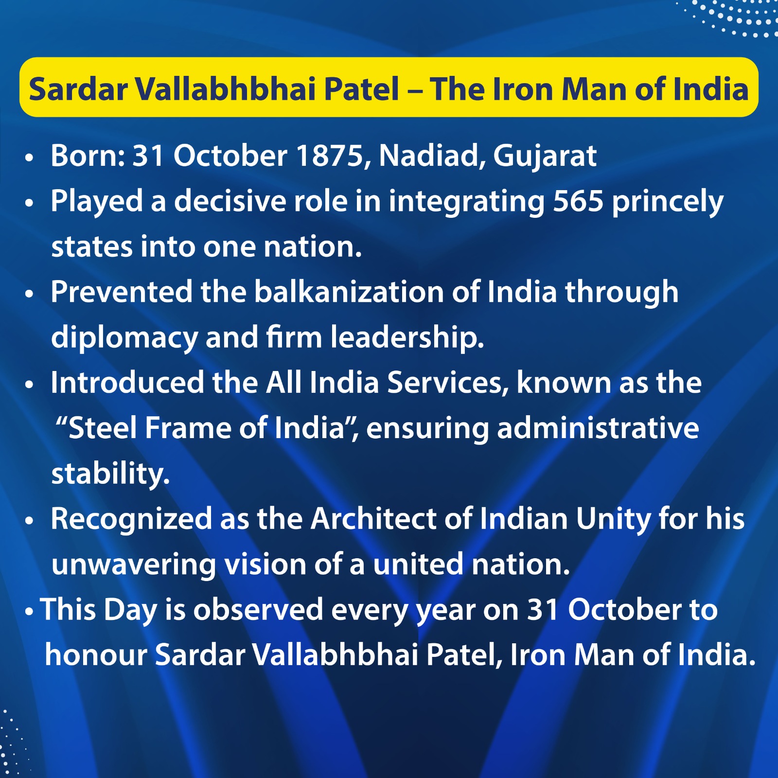 Rashtriya Ekta Diwas 