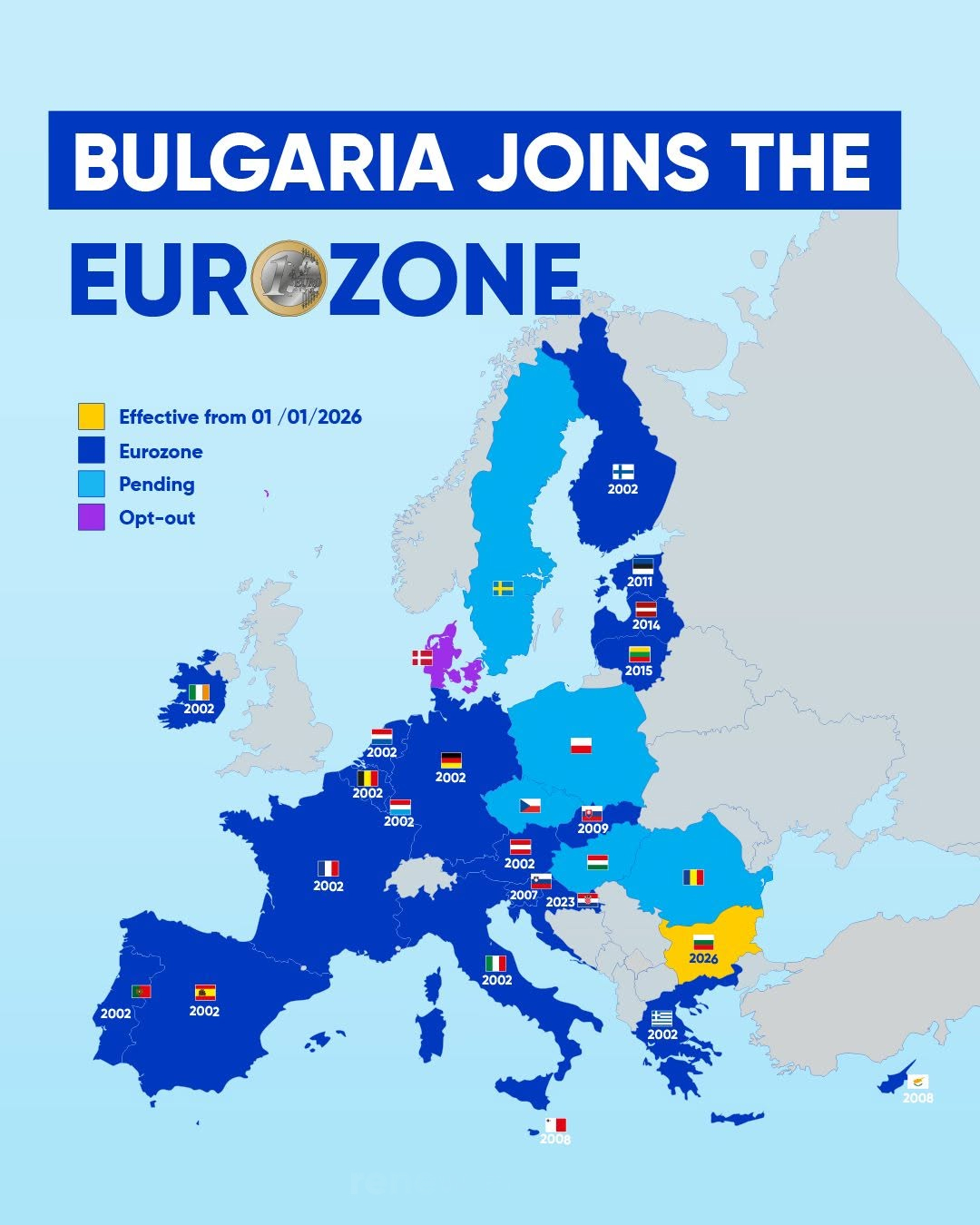 Bulgaria Joins Eurozone