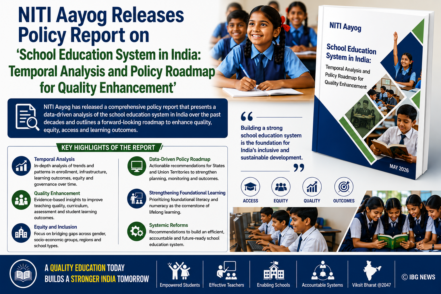 NITI Aayog Report on the School Education System in India