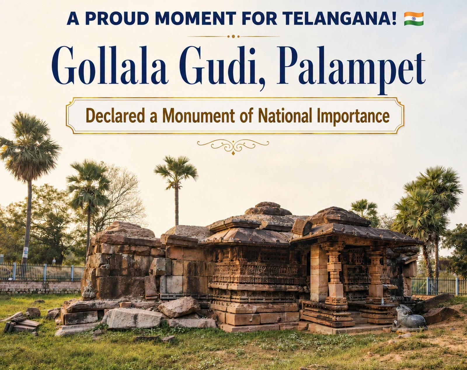 Gollala Gudi Temple Declared Monument of National Importance by ASI