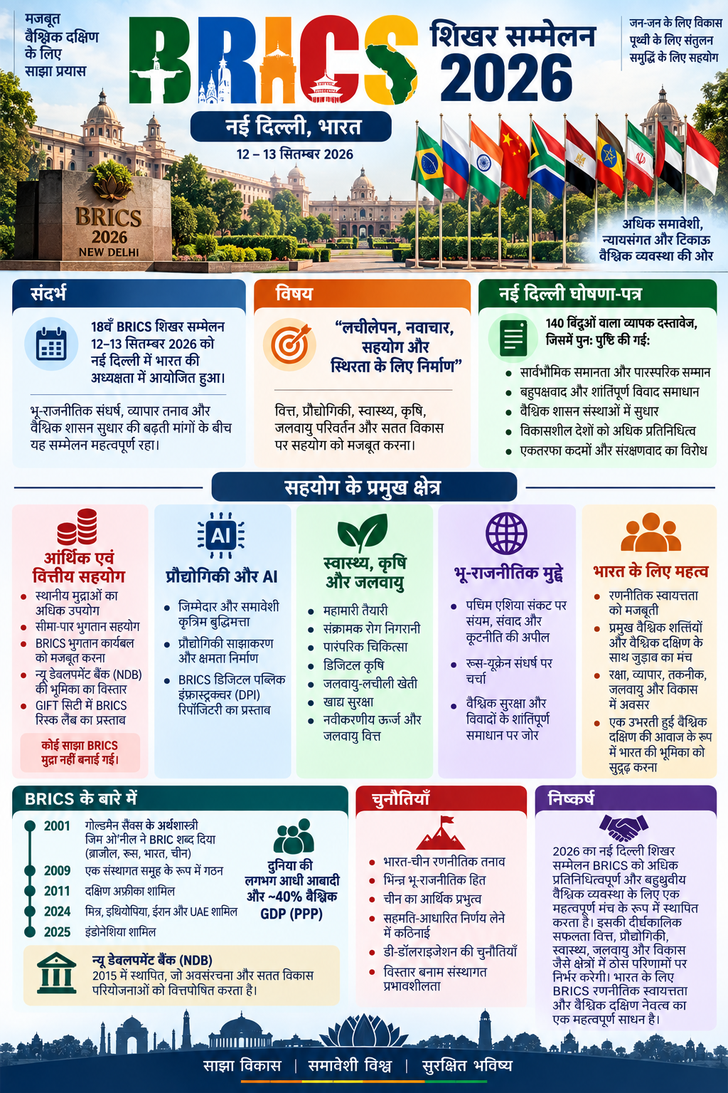 BRICS Summit 2026 - New Delhi Declaration BRICS Summit 2026 - New Delhi Declaration
