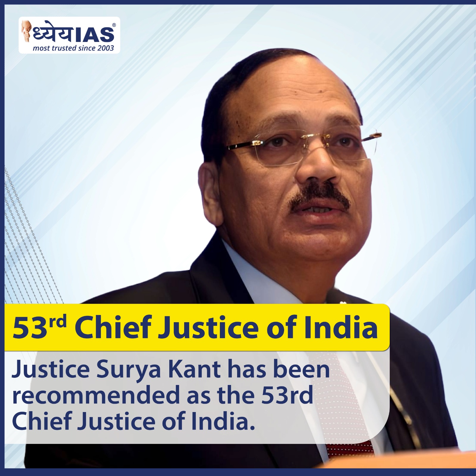 53rd Chief Justice of India 53rd Chief Justice of India