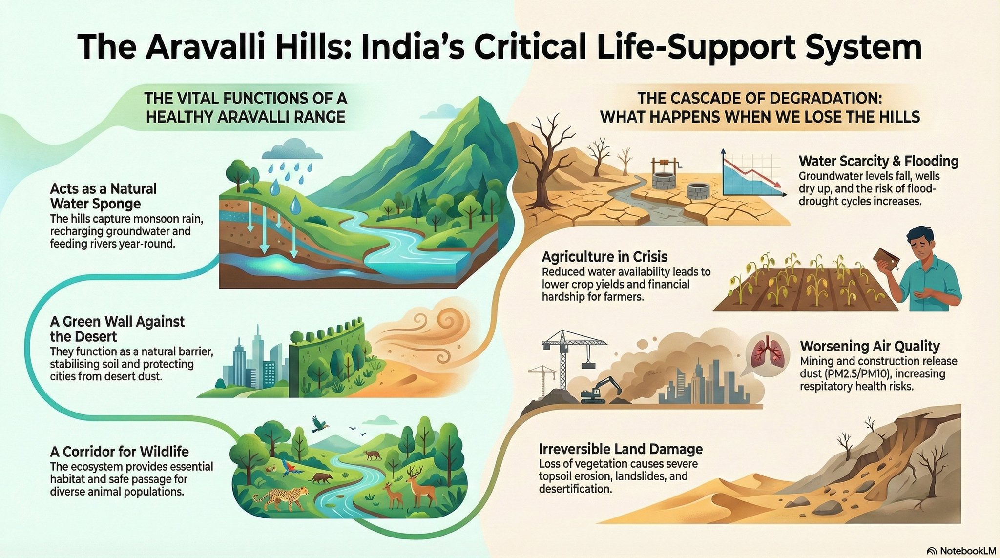 Aravalli’ that rise 100 metres or more above the surrounding land