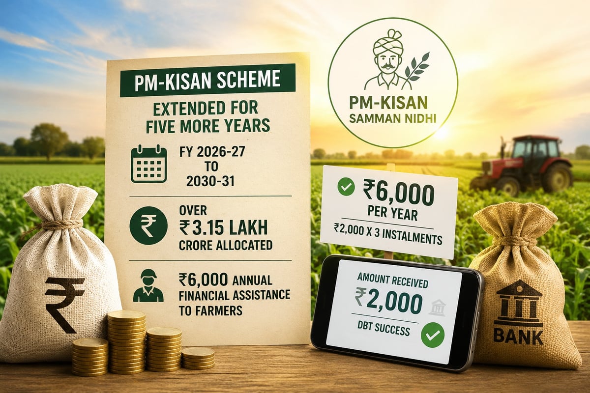 Cabinet Approves Extension of PM-KISAN Scheme for Five More Years