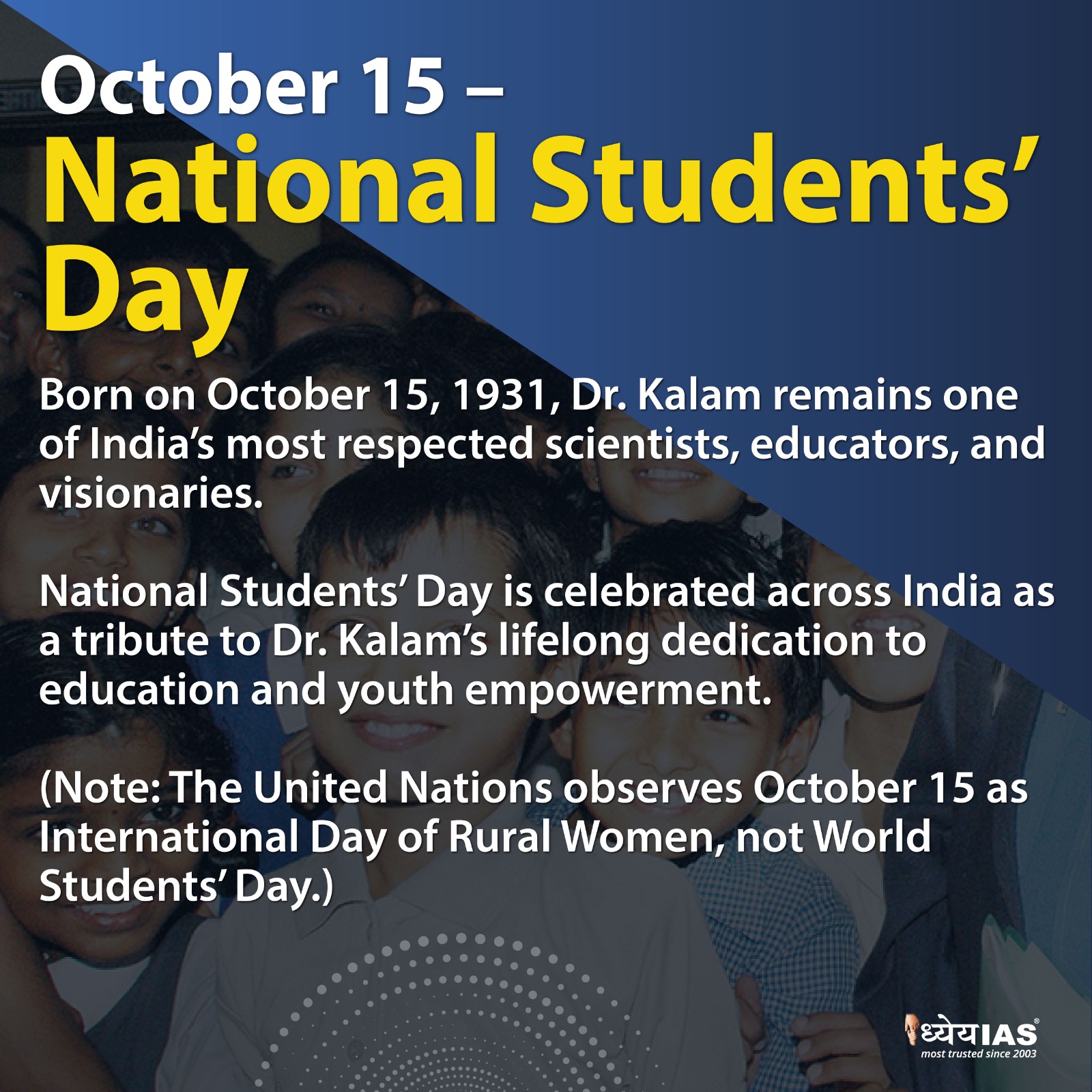 Dr. A.P.J. Abdul Kalam's Birth Anniversary