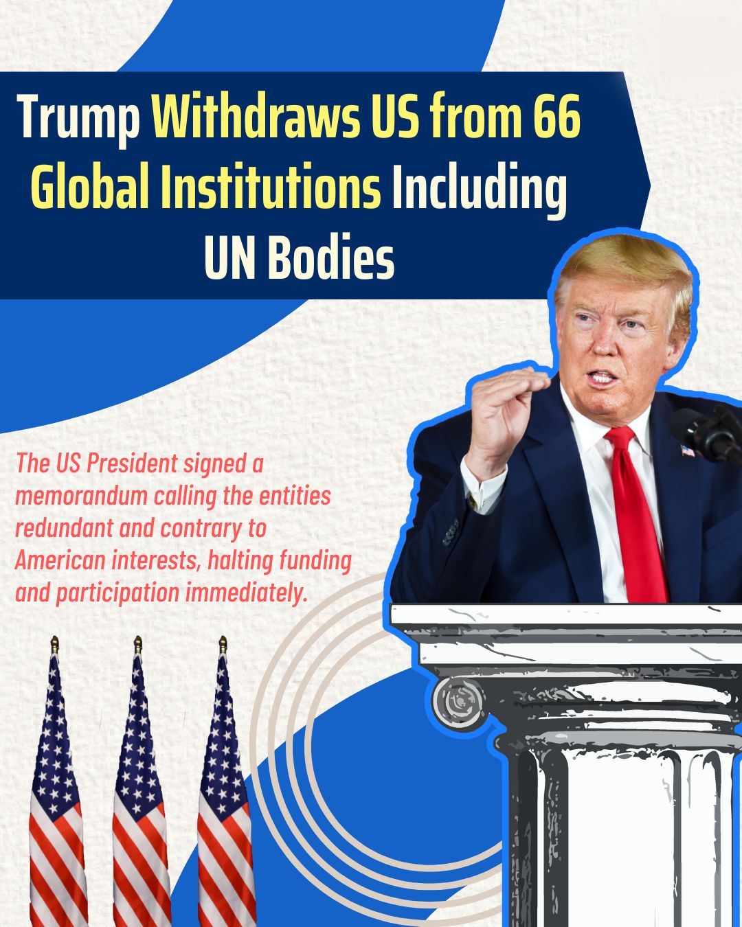 US Withdraws from Over 60 Global Organisations