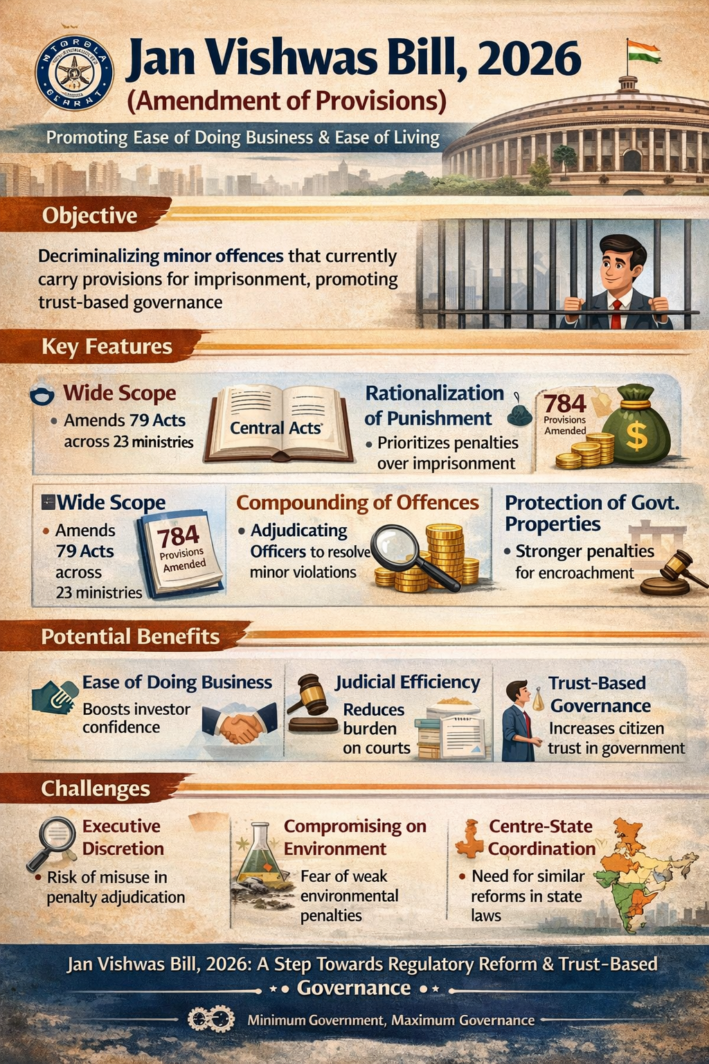 Lok Sabha has passed the Jan Vishwas (Amendment of Provisions) Bill, 2026