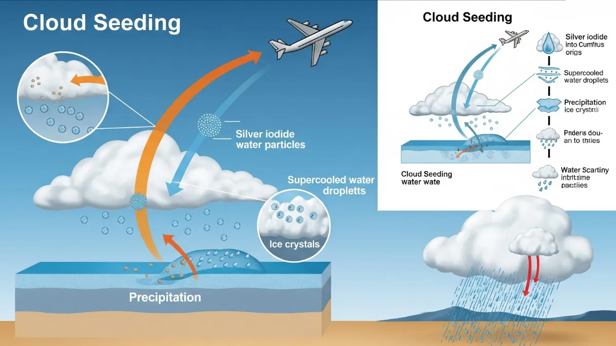 Cloud Seeding  Cloud Seeding Over Delhi
